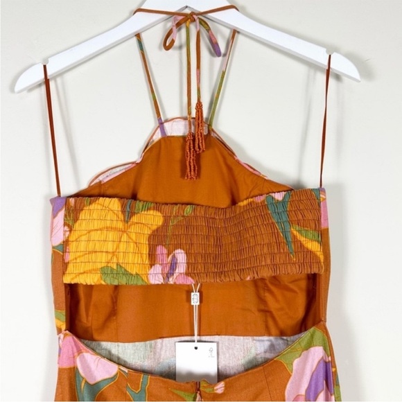 Caroline Constas Floral Halter Dress Size S - Picture 3 of 16